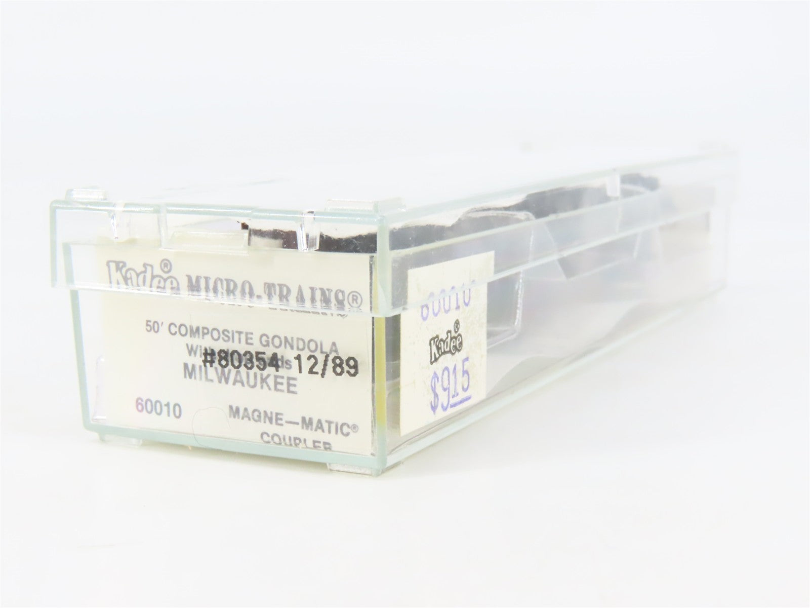 N Scale Micro-Trains 60010 MILW Milwaukee Road 50' Gondola 80354 RTR