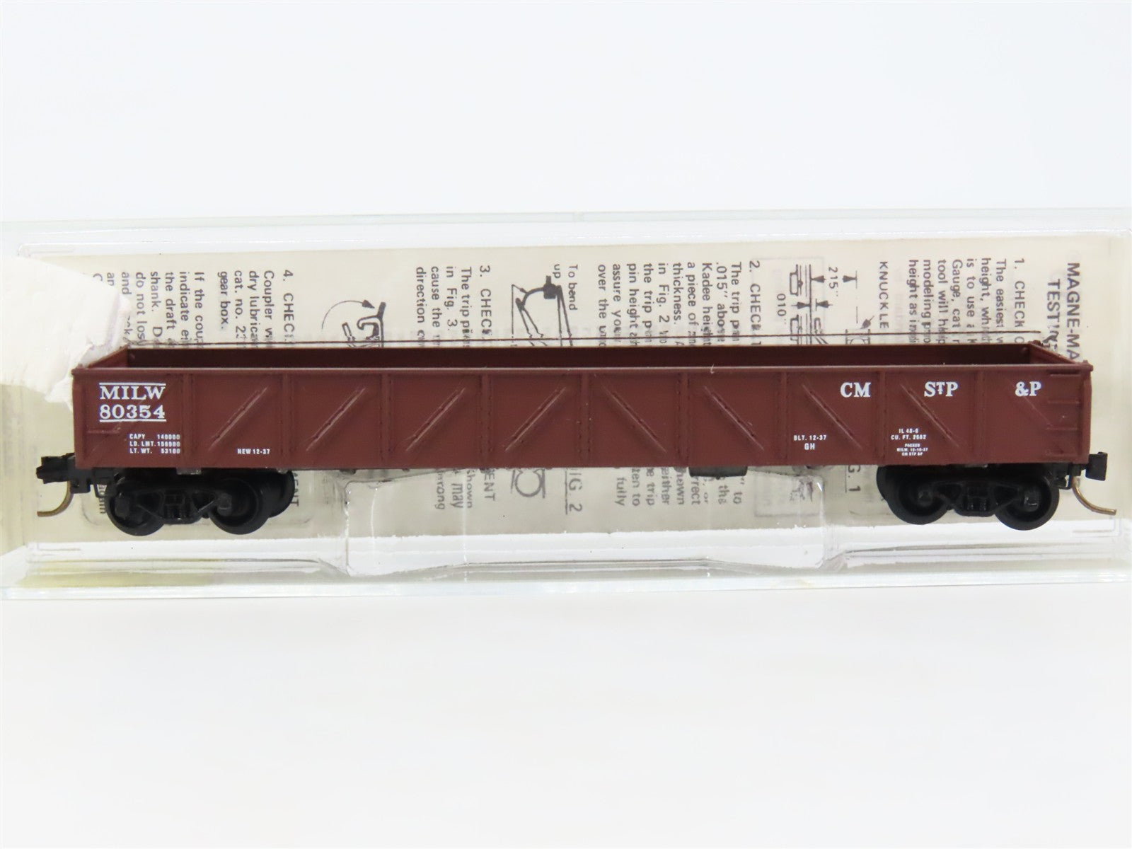 N Scale Micro-Trains 60010 MILW Milwaukee Road 50' Composite Gondola 80354 RTR