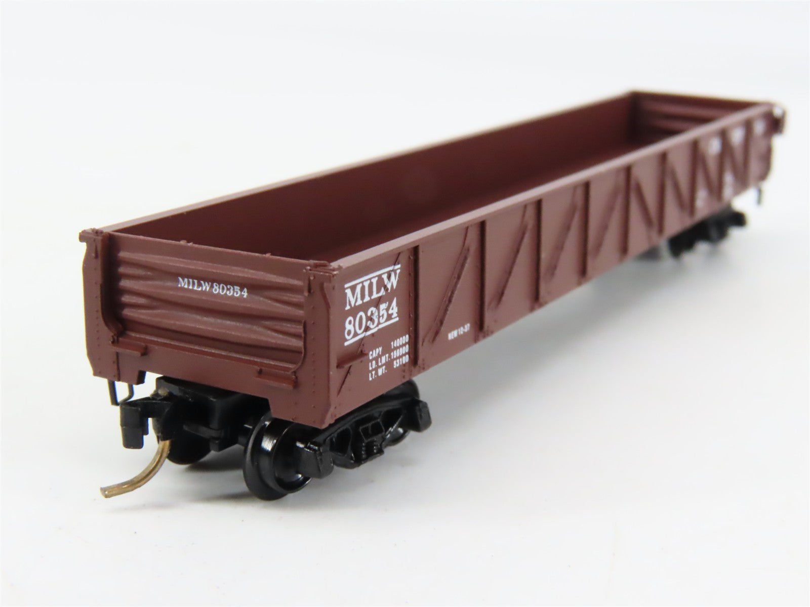 N Scale Micro-Trains 60010 MILW Milwaukee Road 50' Composite Gondola 80354 RTR