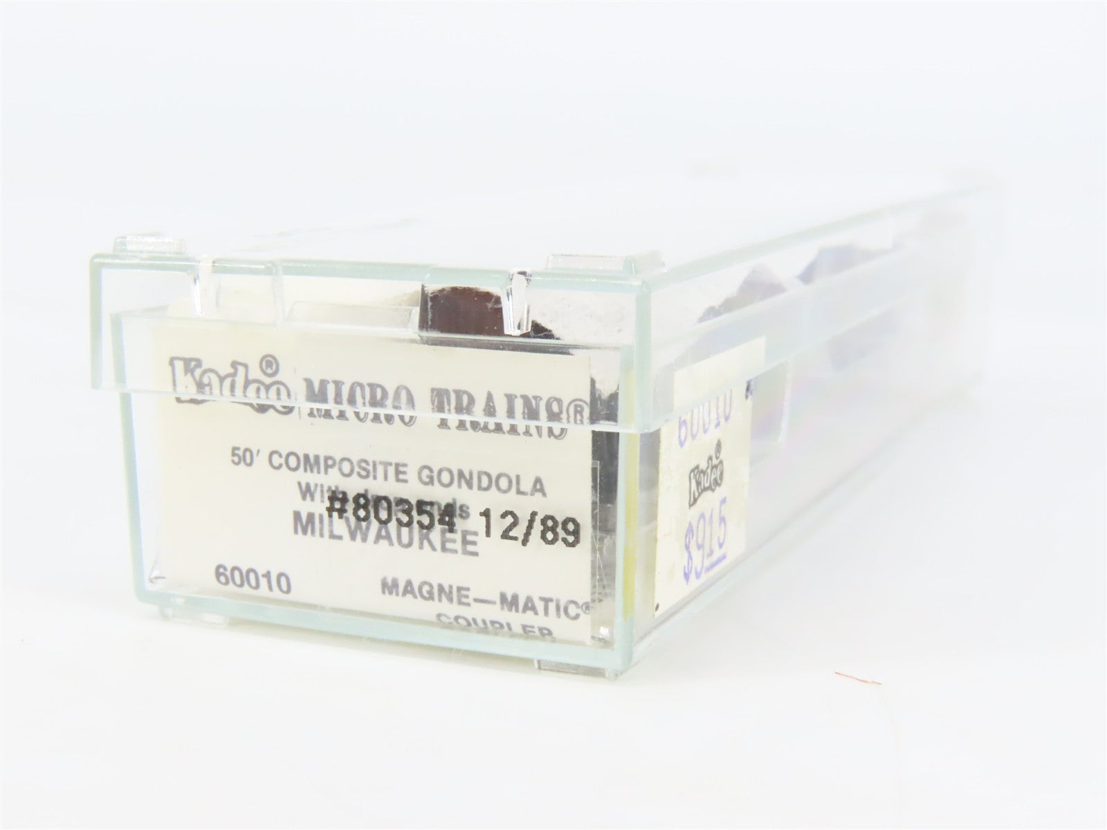 N Scale Micro-Trains 60010 MILW Milwaukee Road 50' Composite Gondola 80354 RTR
