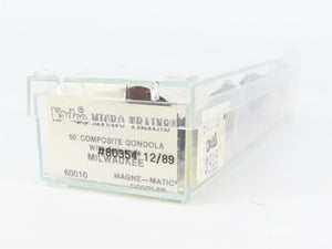 N Scale Micro-Trains 60010 MILW Milwaukee Road 50' Composite Gondola 80354 RTR