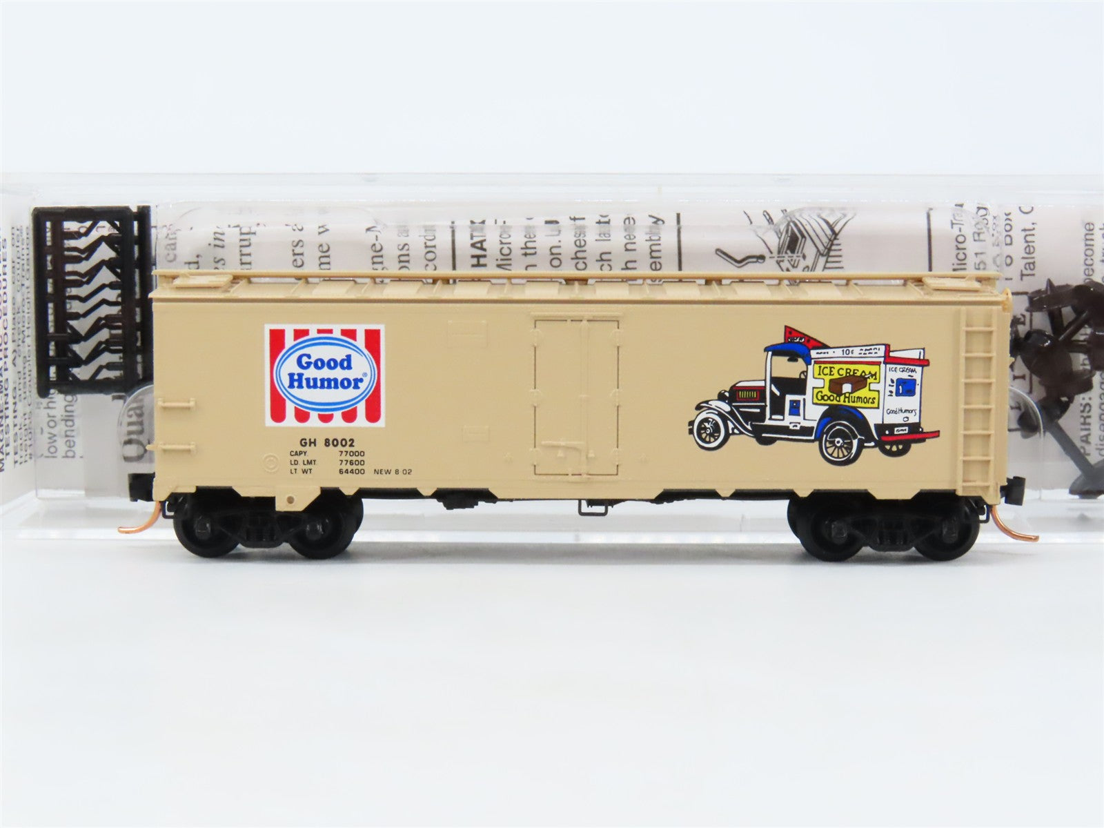 N Scale Micro-Trains 59580 GH Good Humor 40' Steel Ice Reefer 8002 RTR