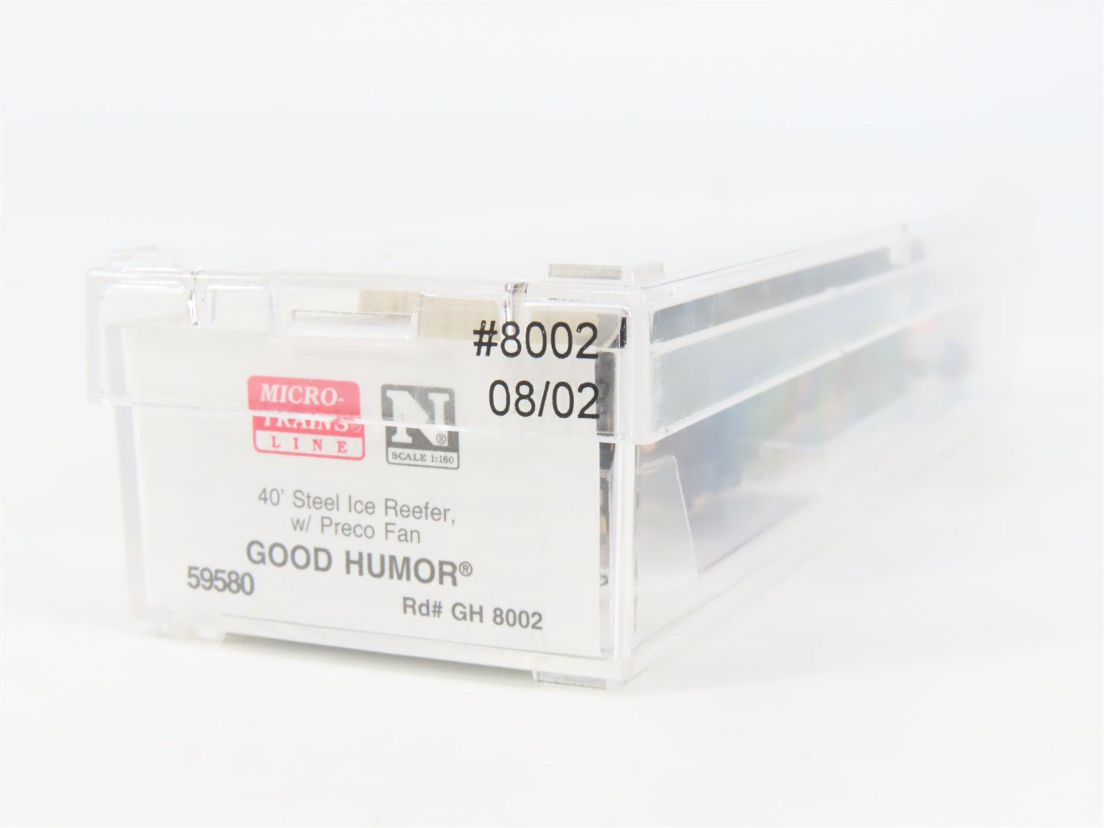 N Scale Micro-Trains 59580 GH Good Humor 40' Steel Ice Reefer 8002 RTR