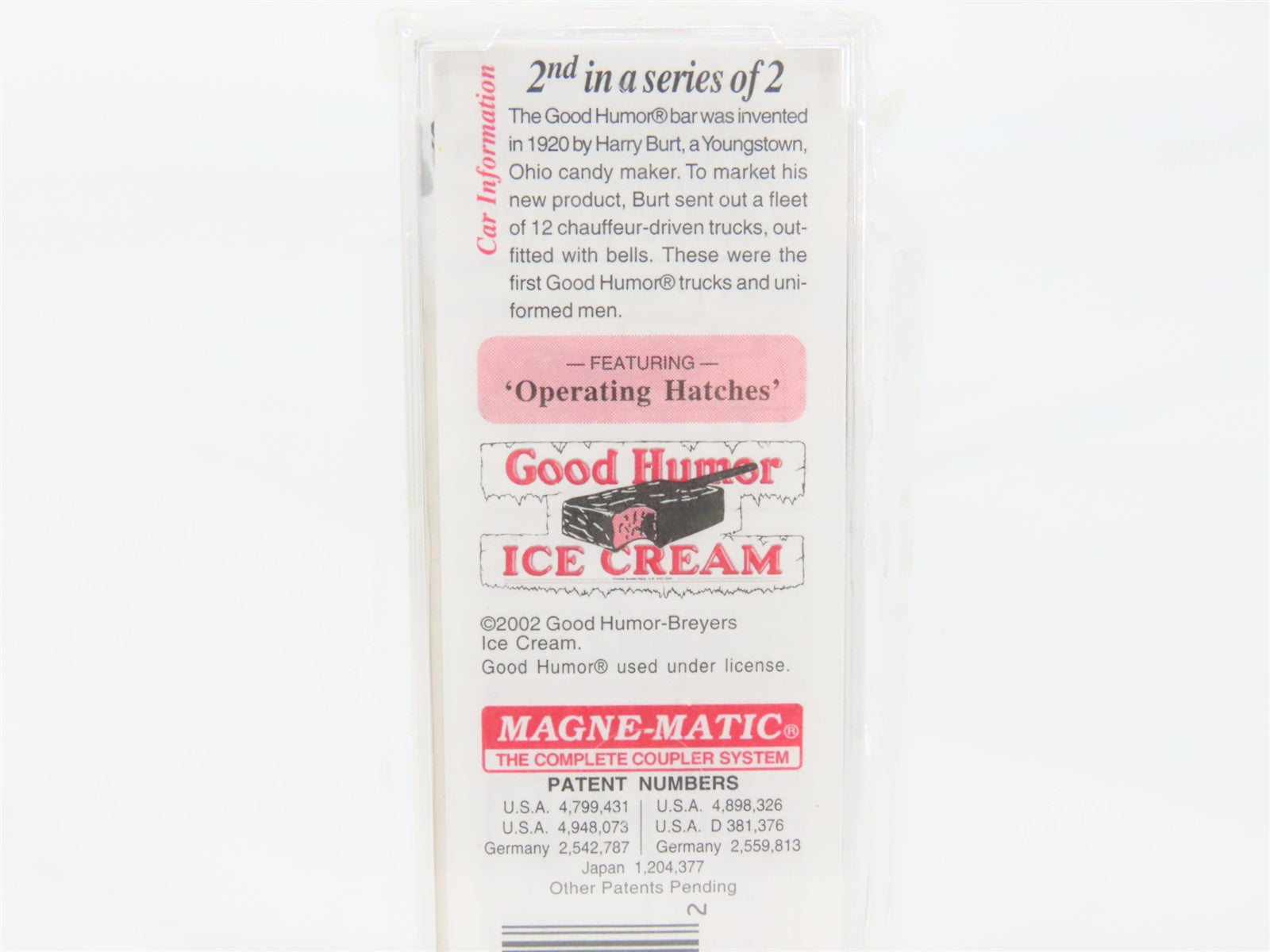 N Scale Micro-Trains 59580 GH Good Humor 40' Steel Ice Reefer 8002 RTR