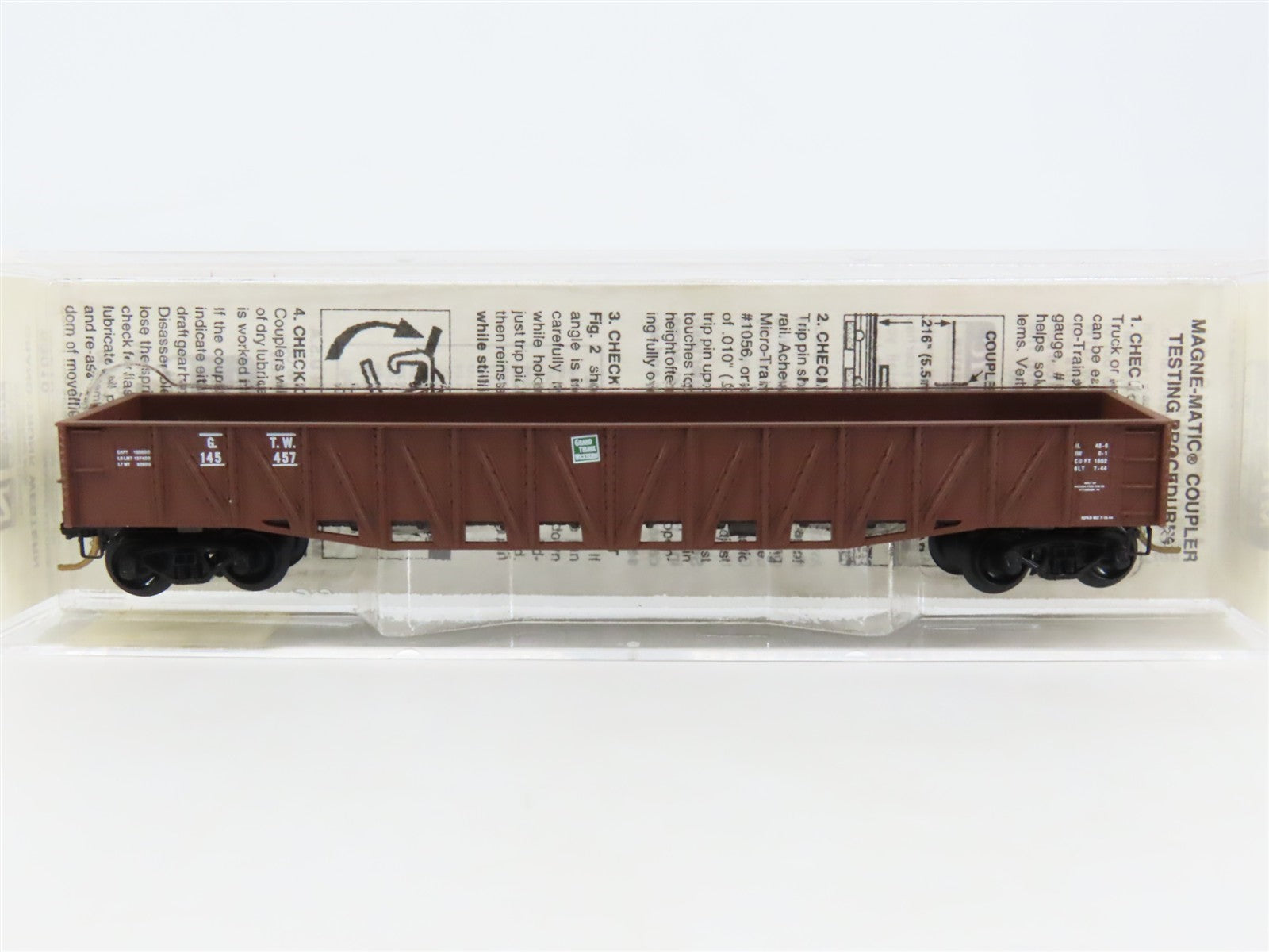 N Scale Micro-Trains 63010 GTW Grand Trunk Western 50' Composite Gondola RTR