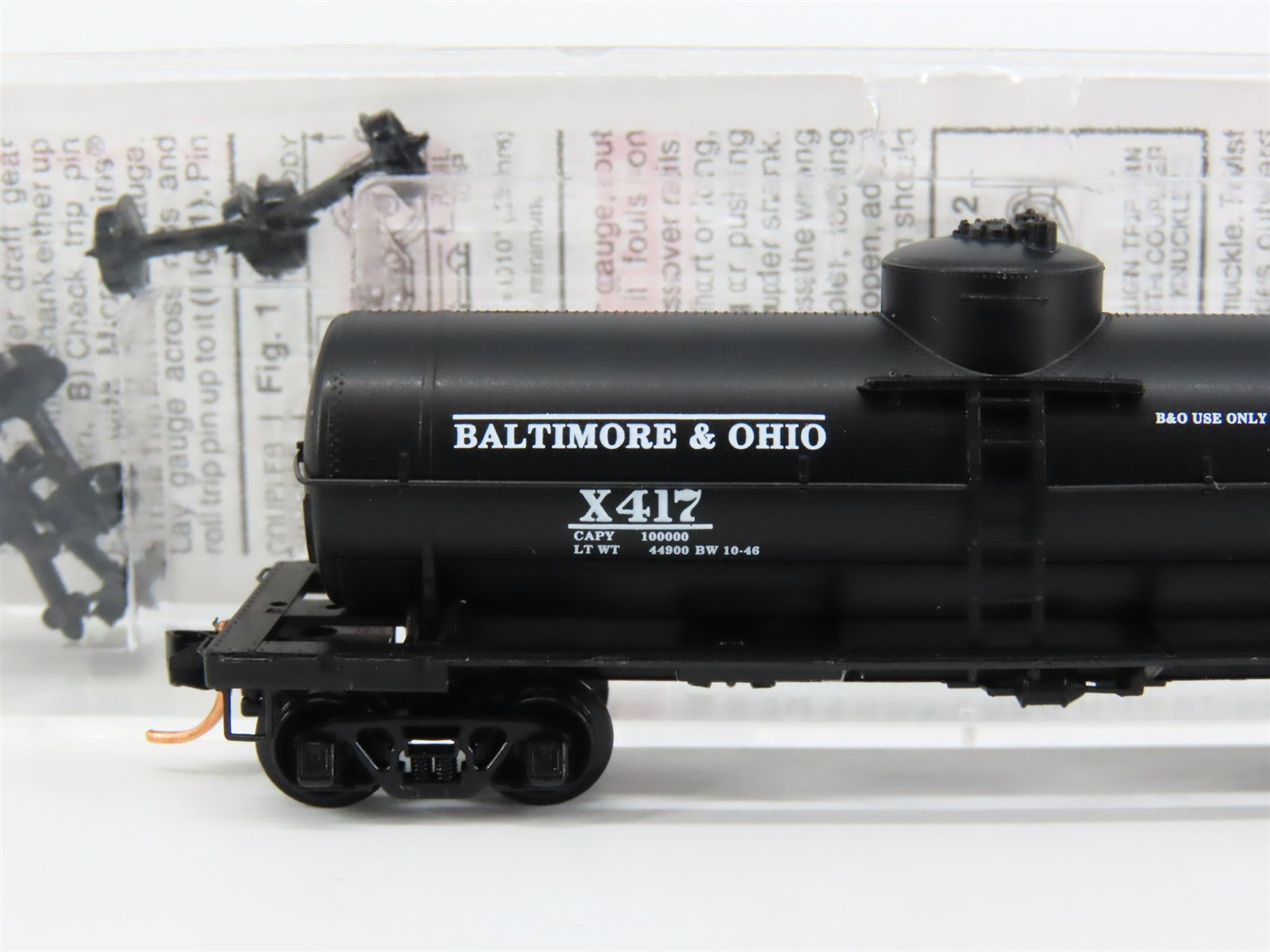 N Scale Micro-Trains MTL 65020 B&O Baltimore & Ohio Single Dome Tank Car #X417