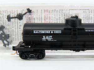 N Scale Micro-Trains MTL 65020 B&O Baltimore & Ohio Single Dome Tank Car #X417
