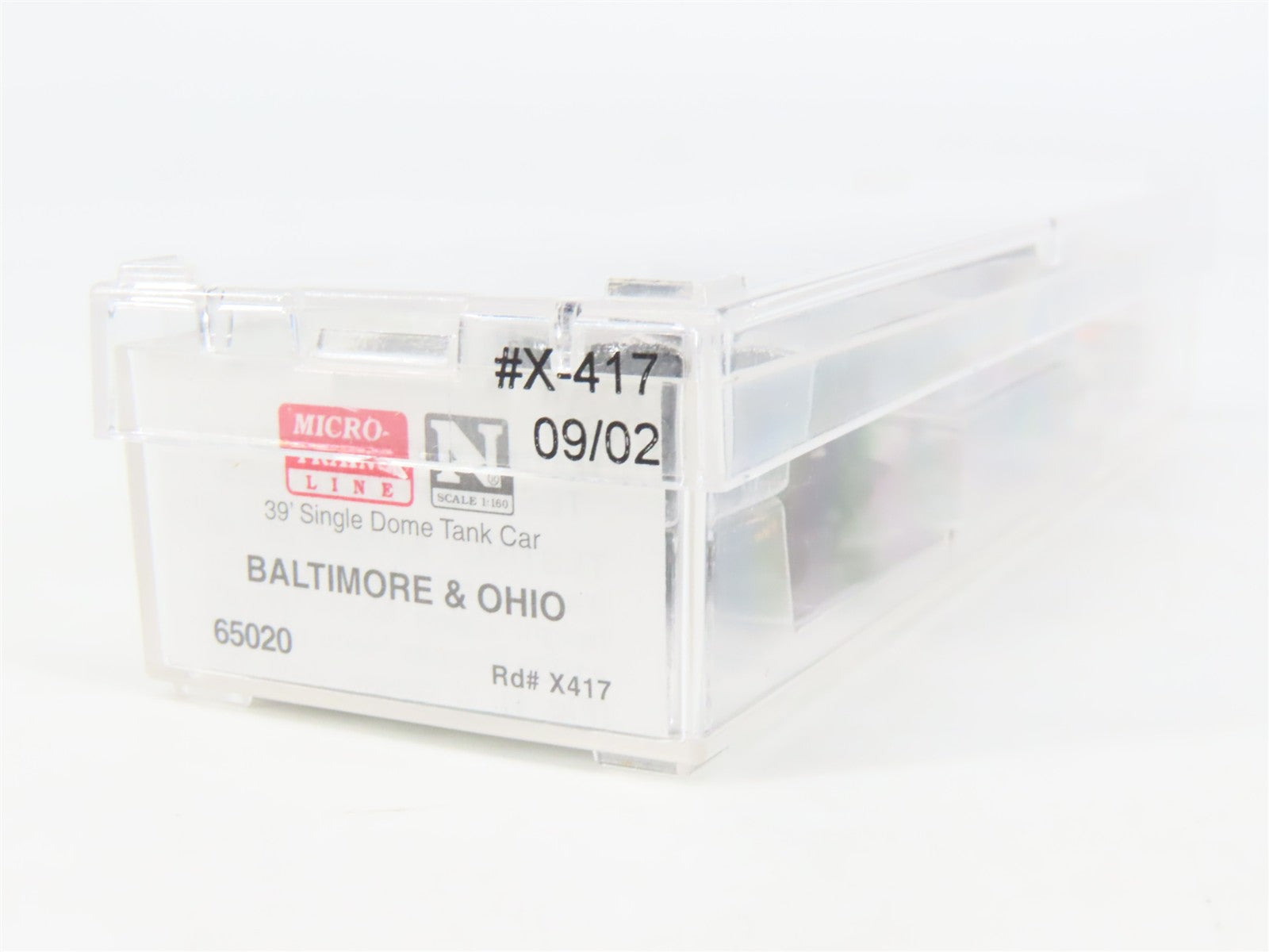 N Scale Micro-Trains MTL 65020 B&O Baltimore & Ohio Single Dome Tank Car #X417