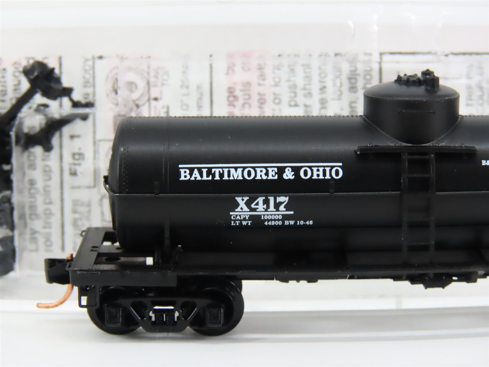 N Scale Micro-Trains MTL 65020 B&O Baltimore & Ohio Single Dome Tank Car #X417