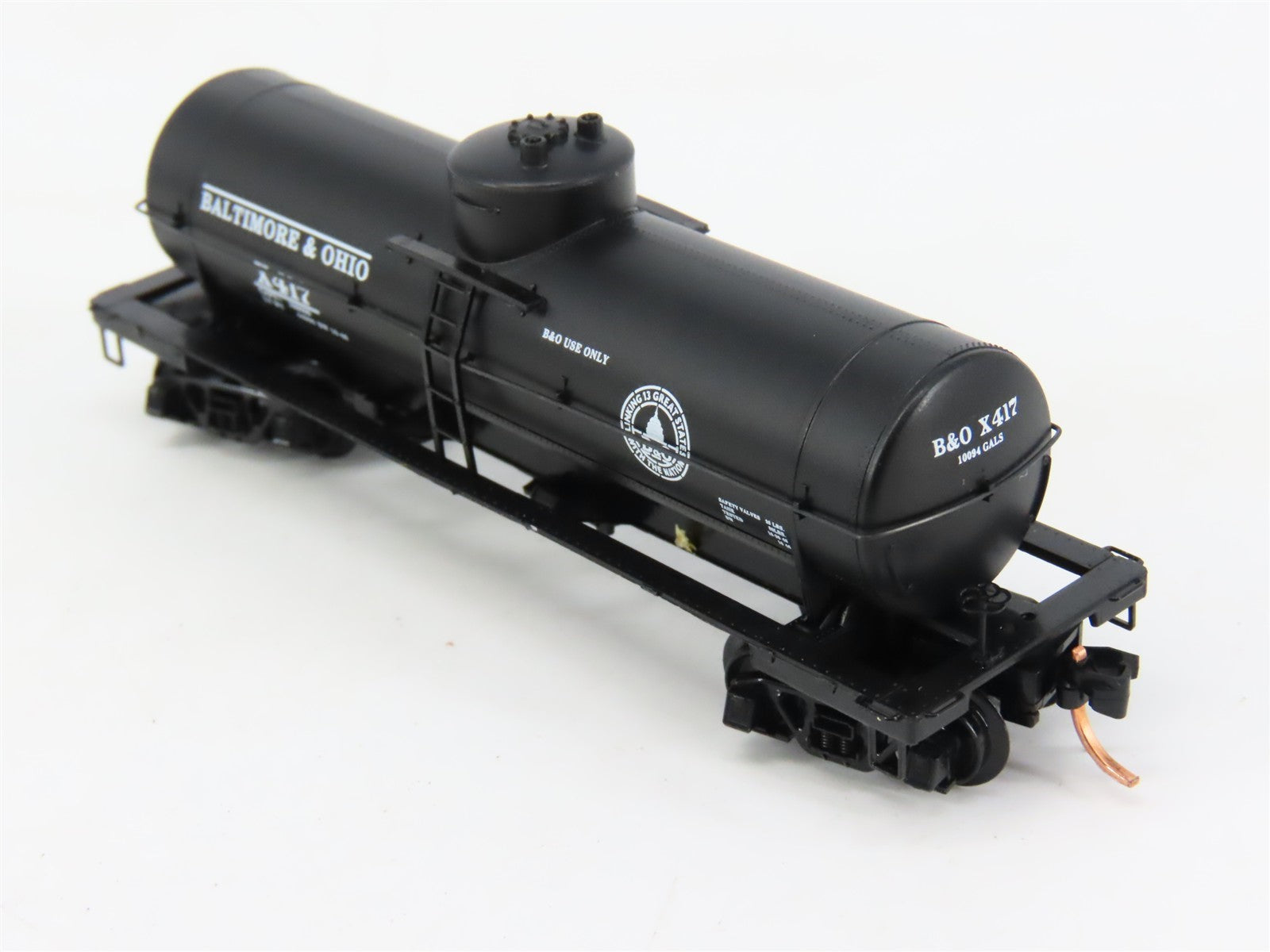 N Scale Micro-Trains MTL 65020 B&O Baltimore & Ohio Single Dome Tank Car #X417