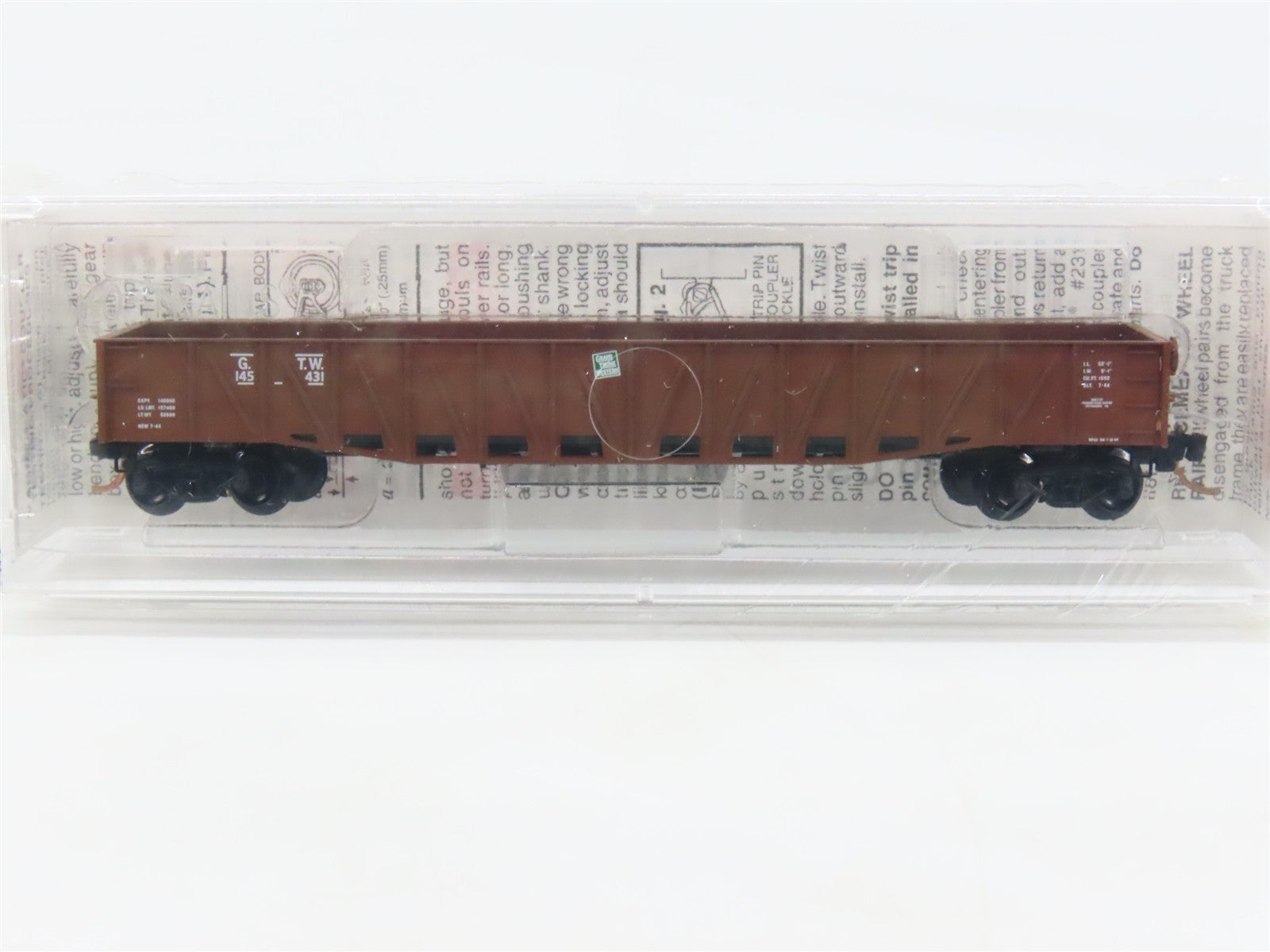 N Scale Micro-Trains 63010 GTW Grand Trunk Western 50' Composite Gondola RTR