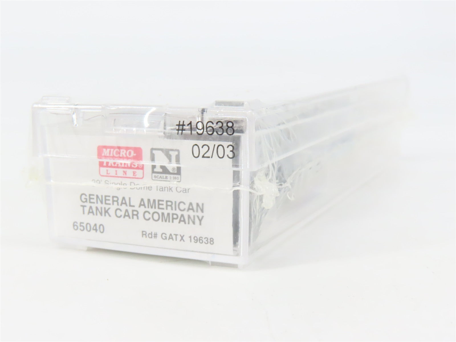 N Micro-Trains MTL 65040 GATX General American Single Dome Tank Car #19638