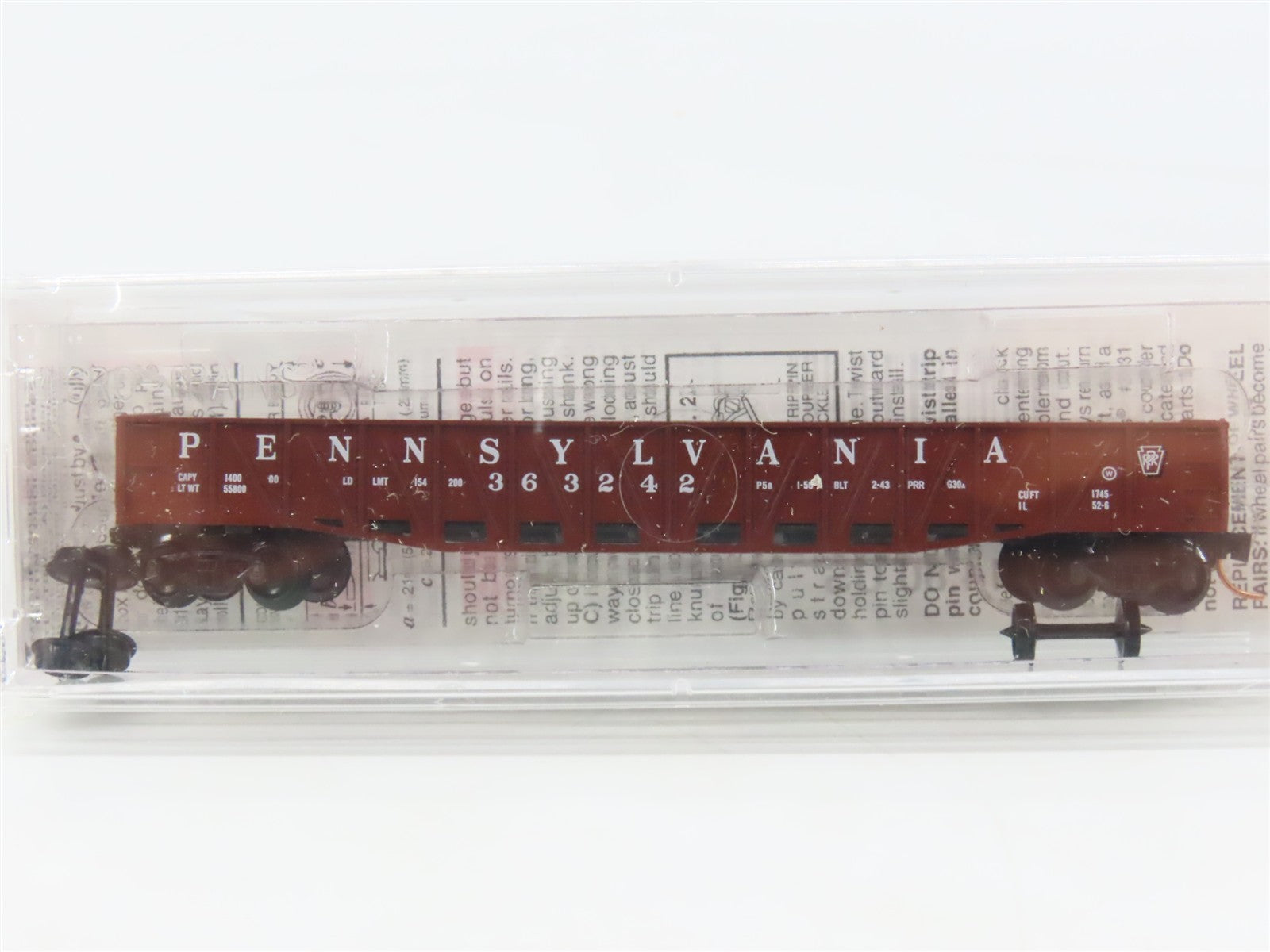 N Scale Micro-Trains 62070 PRR Pennsylvania Railroad 50' Gondola 363242 RTR