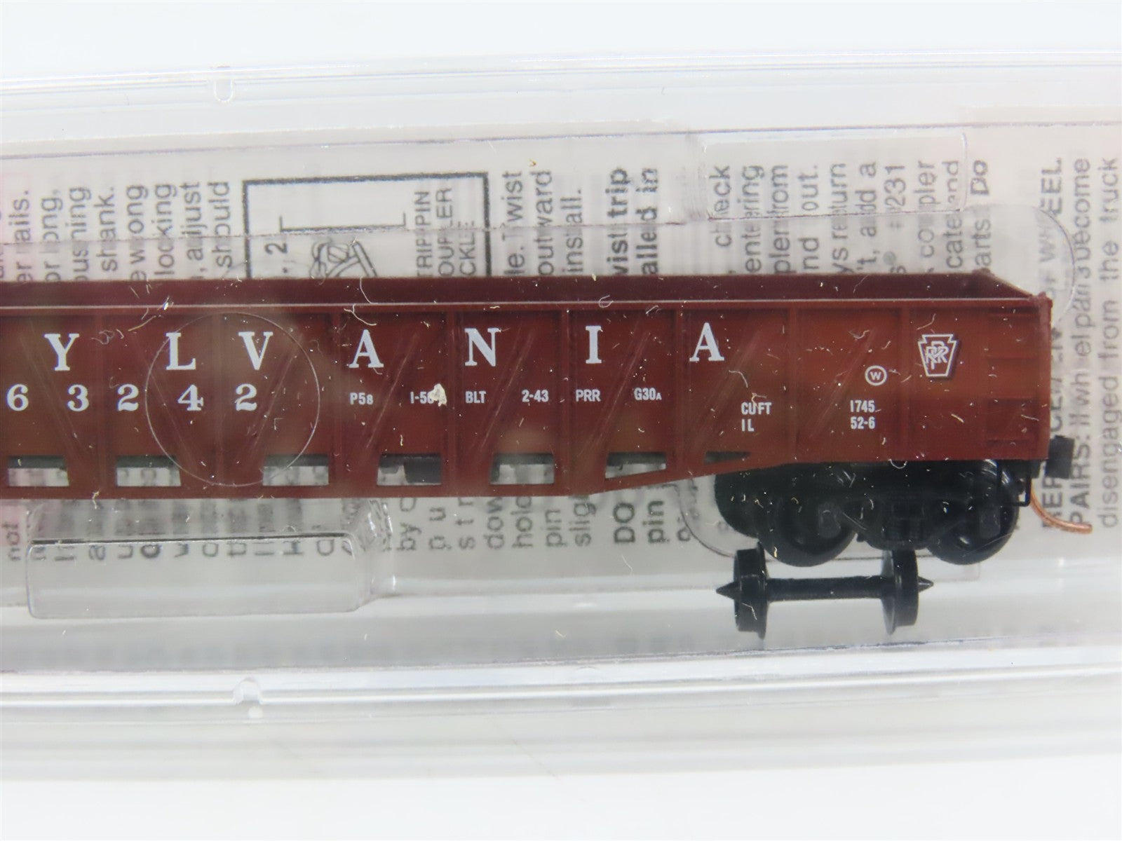 N Scale Micro-Trains 62070 PRR Pennsylvania Railroad 50' Gondola 363242 RTR