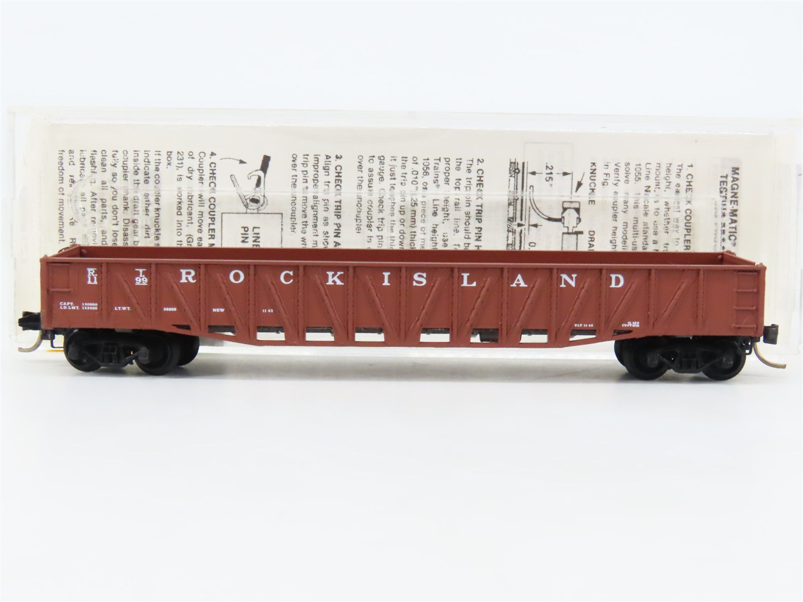 N Scale Micro-Trains 62040 RI Rock Island 50' Gondola 1199 RTR