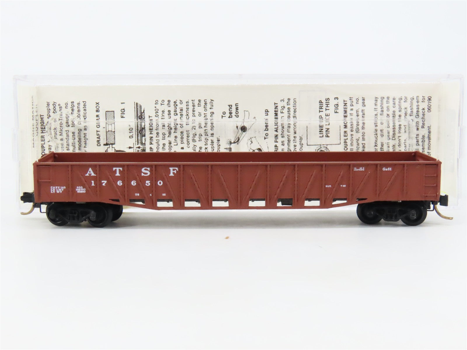 N Scale Micro-Trains 62030 ATSF Santa Fe 50' Composite Gondola 176650 RTR