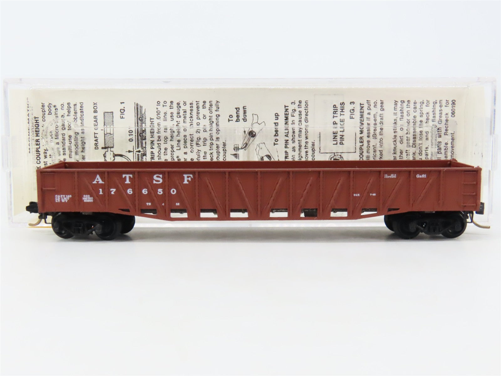 N Scale Micro-Trains 62030 ATSF Santa Fe 50' Composite Gondola 176650 RTR
