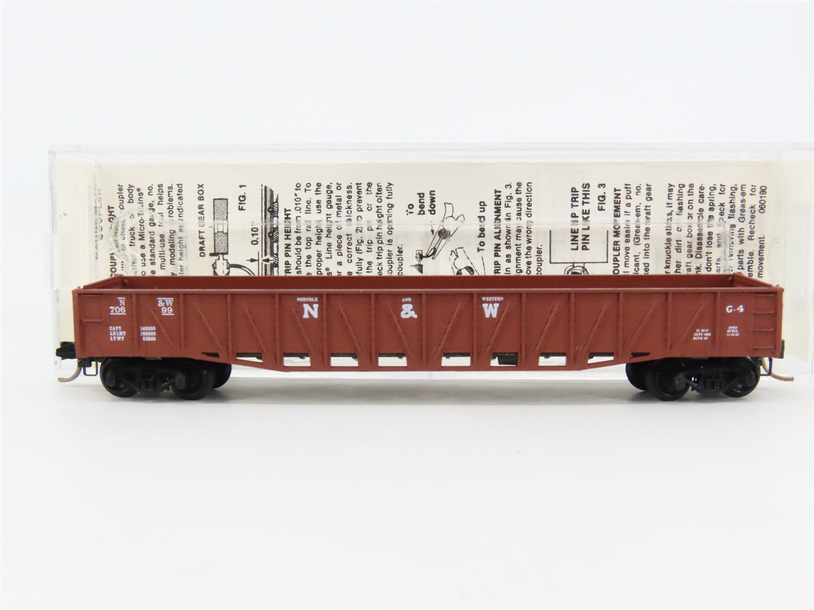 N Scale Micro-Trains 62020 NW Norfolk & Western 50' Composite Gondola 70699 RTR