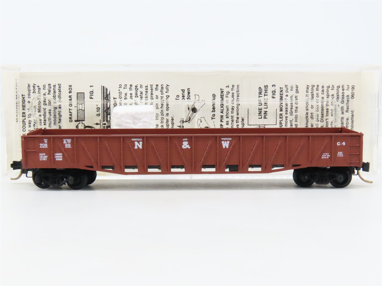 N Scale Micro-Trains 62020 NW Norfolk & Western 50' Composite Gondola 70699 RTR