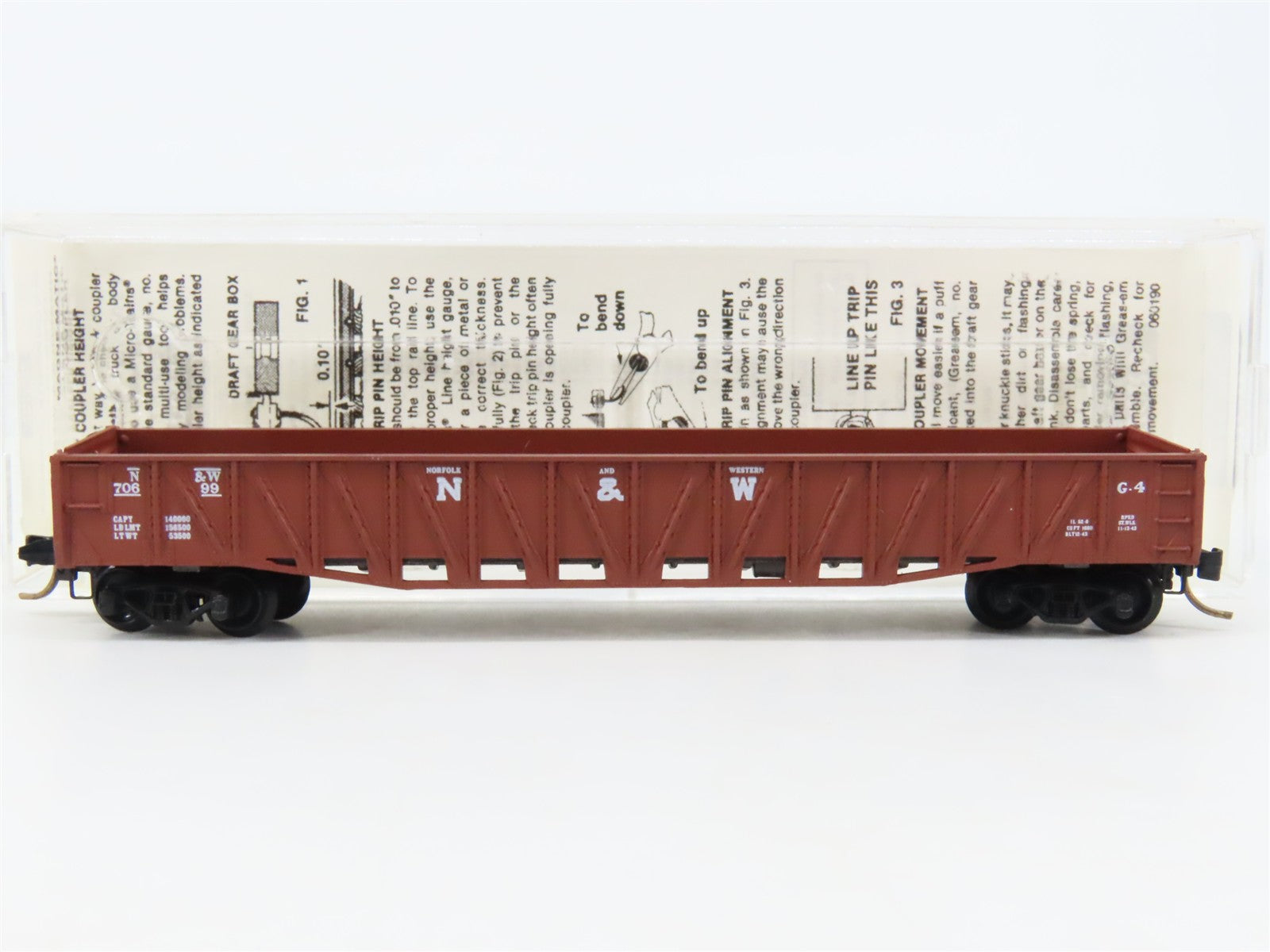 N Scale Micro-Trains 62020 NW Norfolk & Western 50' Gondola 70699 RTR