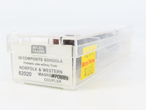N Scale Micro-Trains 62020 NW Norfolk & Western 50' Gondola 70699 RTR