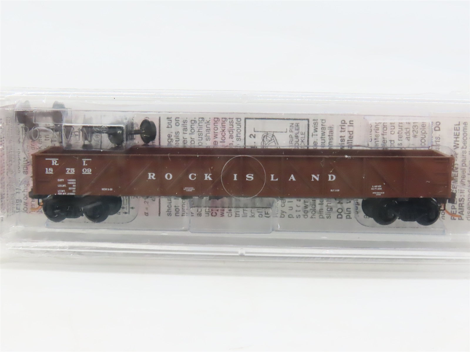N Scale Micro-Trains 61010 RI Rock Island 50' Composite Gondola 187509 RTR