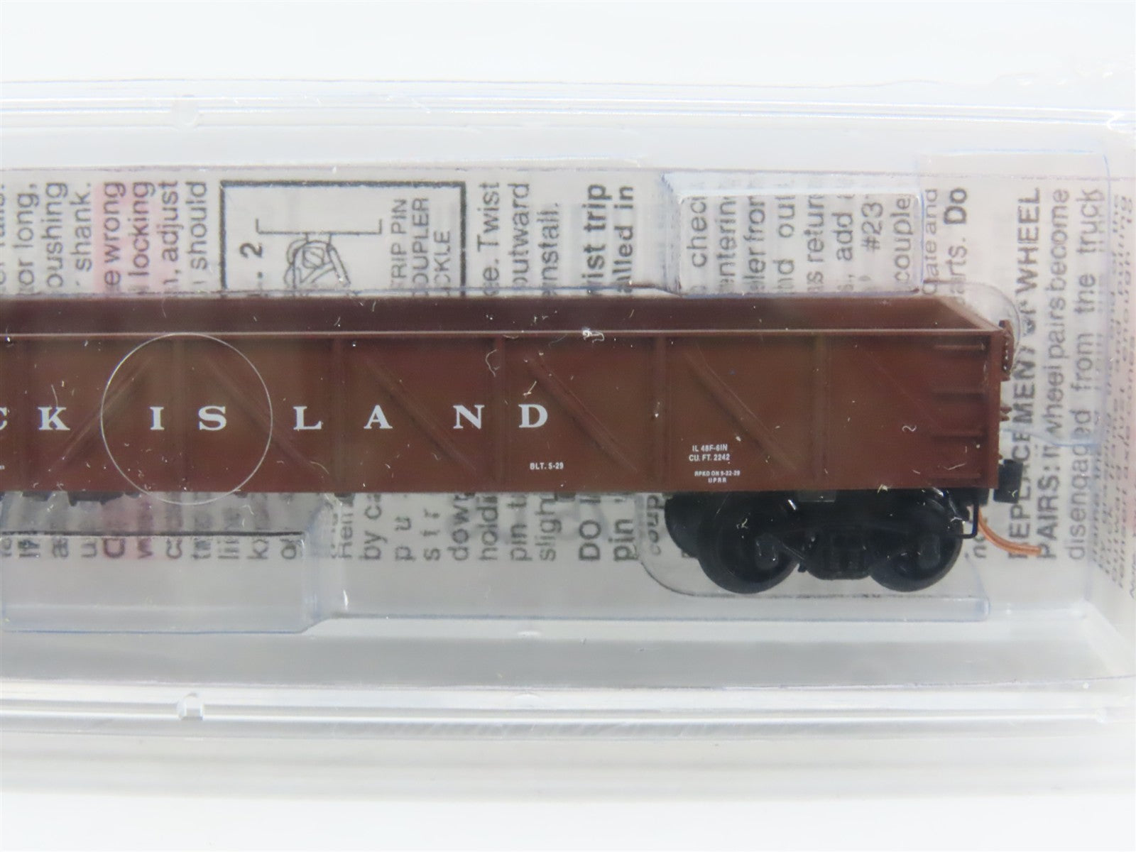 N Scale Micro-Trains 61010 RI Rock Island 50' Composite Gondola 187509 RTR