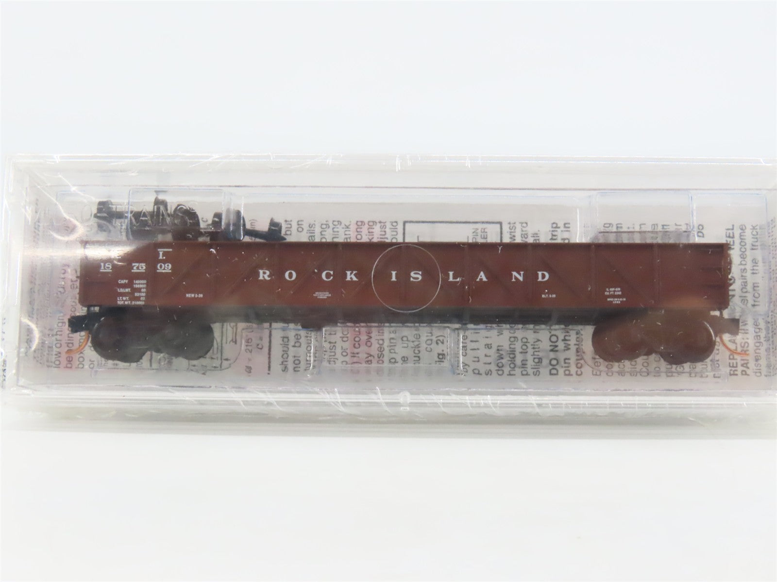 N Scale Micro-Trains 61010 RI Rock Island 50' Composite Gondola 187509 RTR