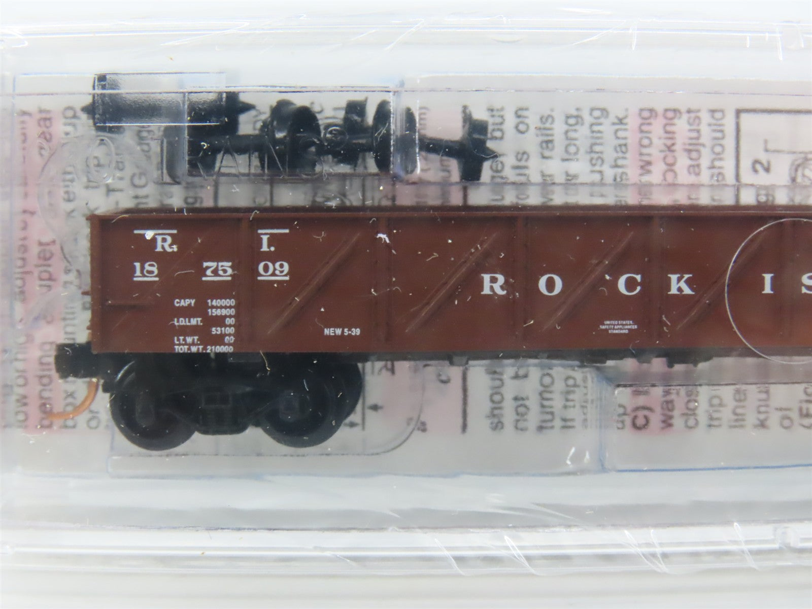 N Scale Micro-Trains 61010 RI Rock Island 50' Composite Gondola 187509 RTR