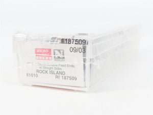 N Scale Micro-Trains 61010 RI Rock Island 50' Composite Gondola 187509 RTR