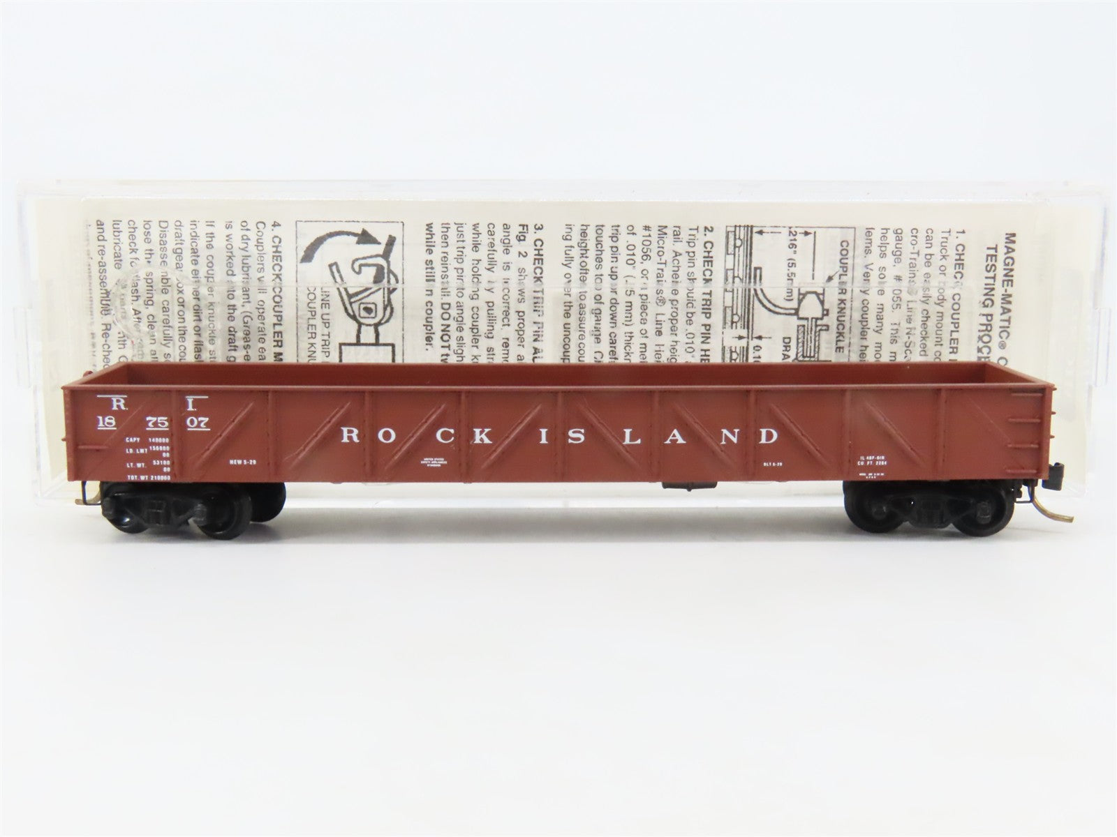 N Scale Micro-Trains 61010 RI Rock Island 50' Composite Gondola 187507 RTR