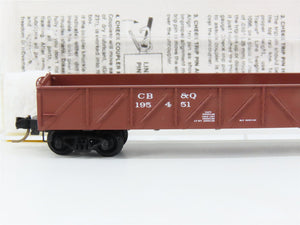 N Scale Micro-Trains 60020 CB&Q Burlington Route 50' Gondola 195451 RTR