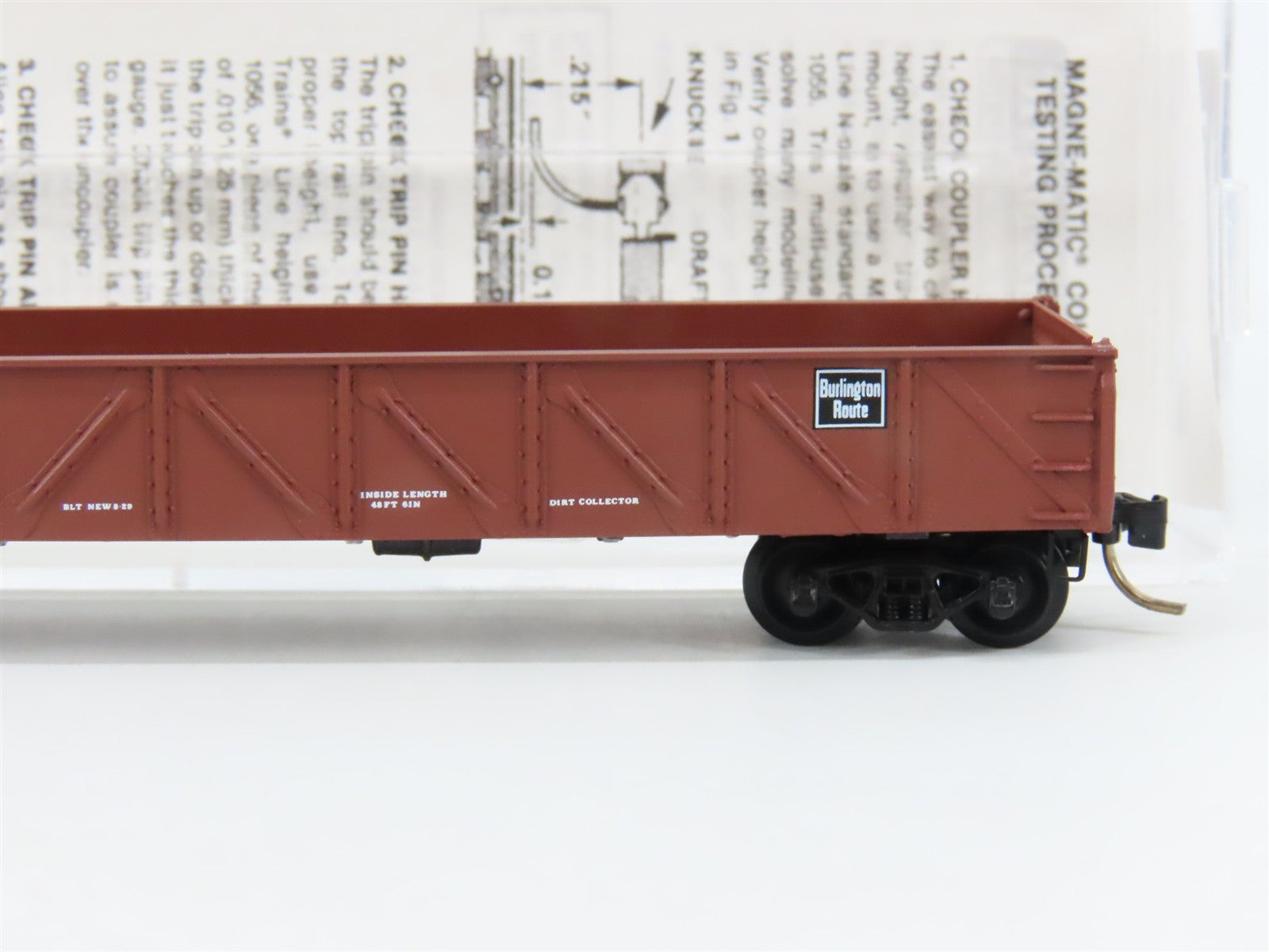 N Scale Micro-Trains 60020 CB&Q Burlington Route 50' Gondola 195451 RTR