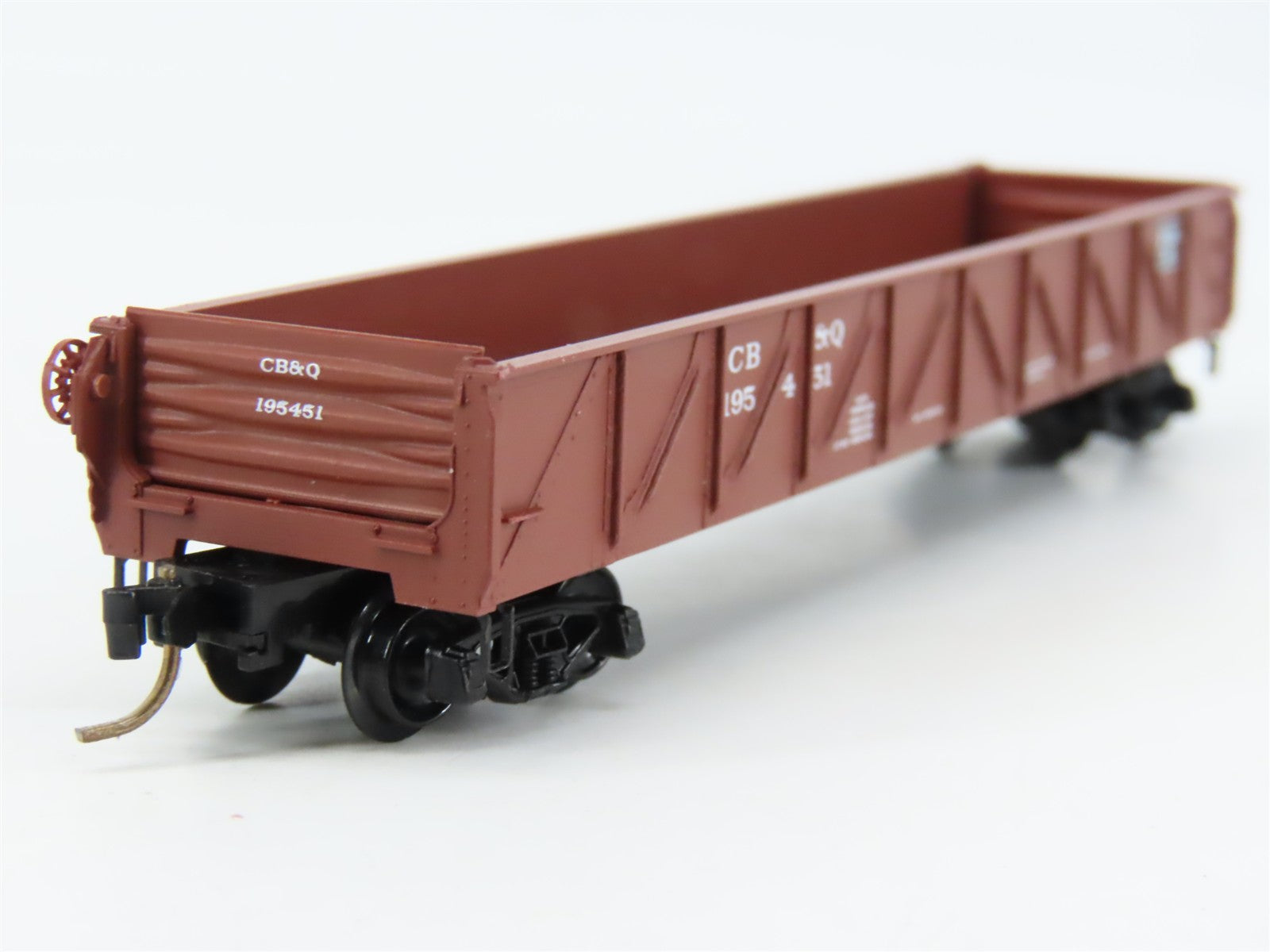 N Scale Micro-Trains 60020 CB&Q Burlington Route 50' Gondola 195451 RTR