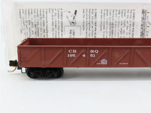 N Scale Micro-Trains 60020 CB&Q Burlington Route 50' Gondola 195451 RTR