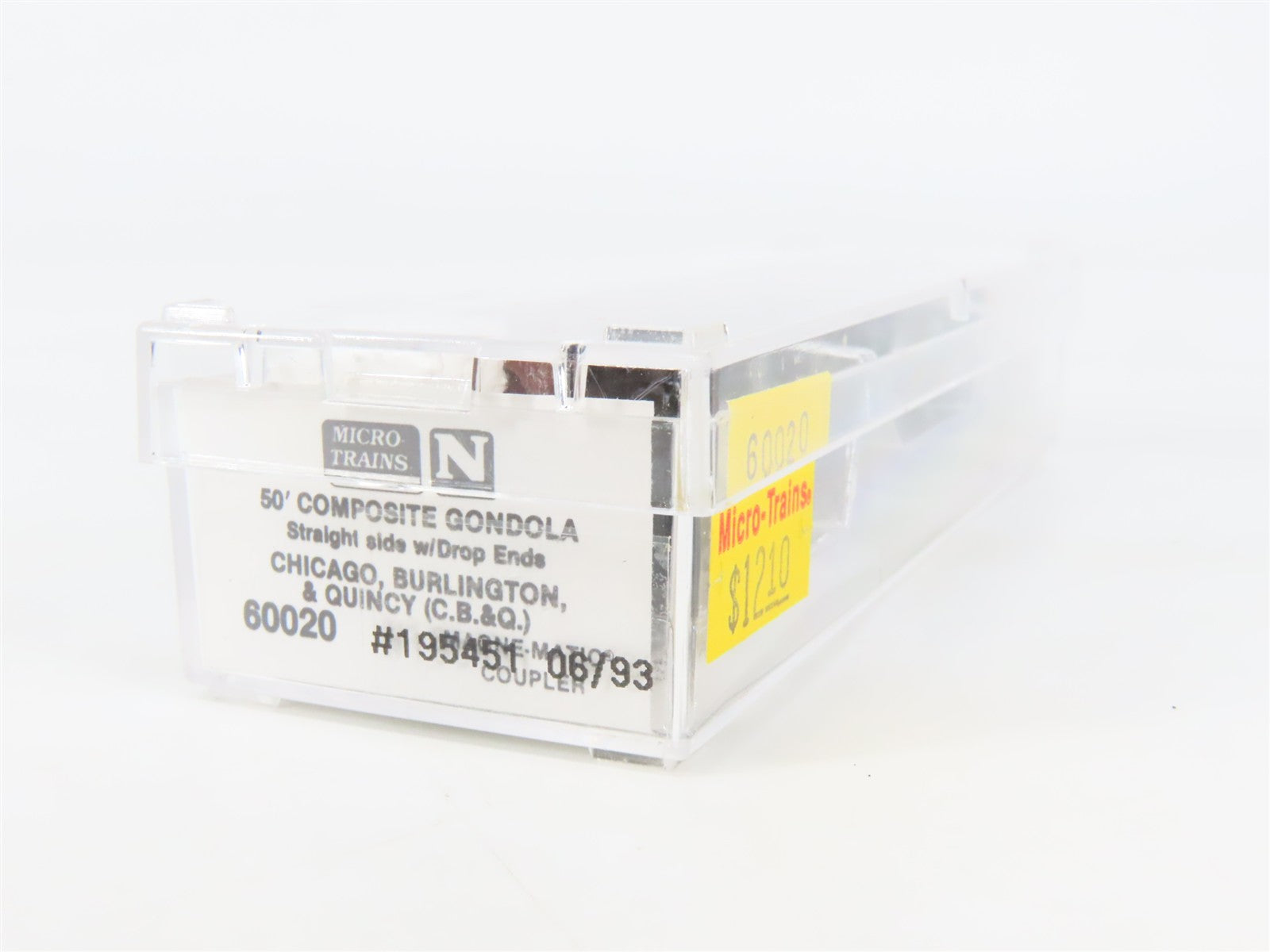 N Scale Micro-Trains 60020 CB&Q Burlington Route 50' Gondola 195451 RTR