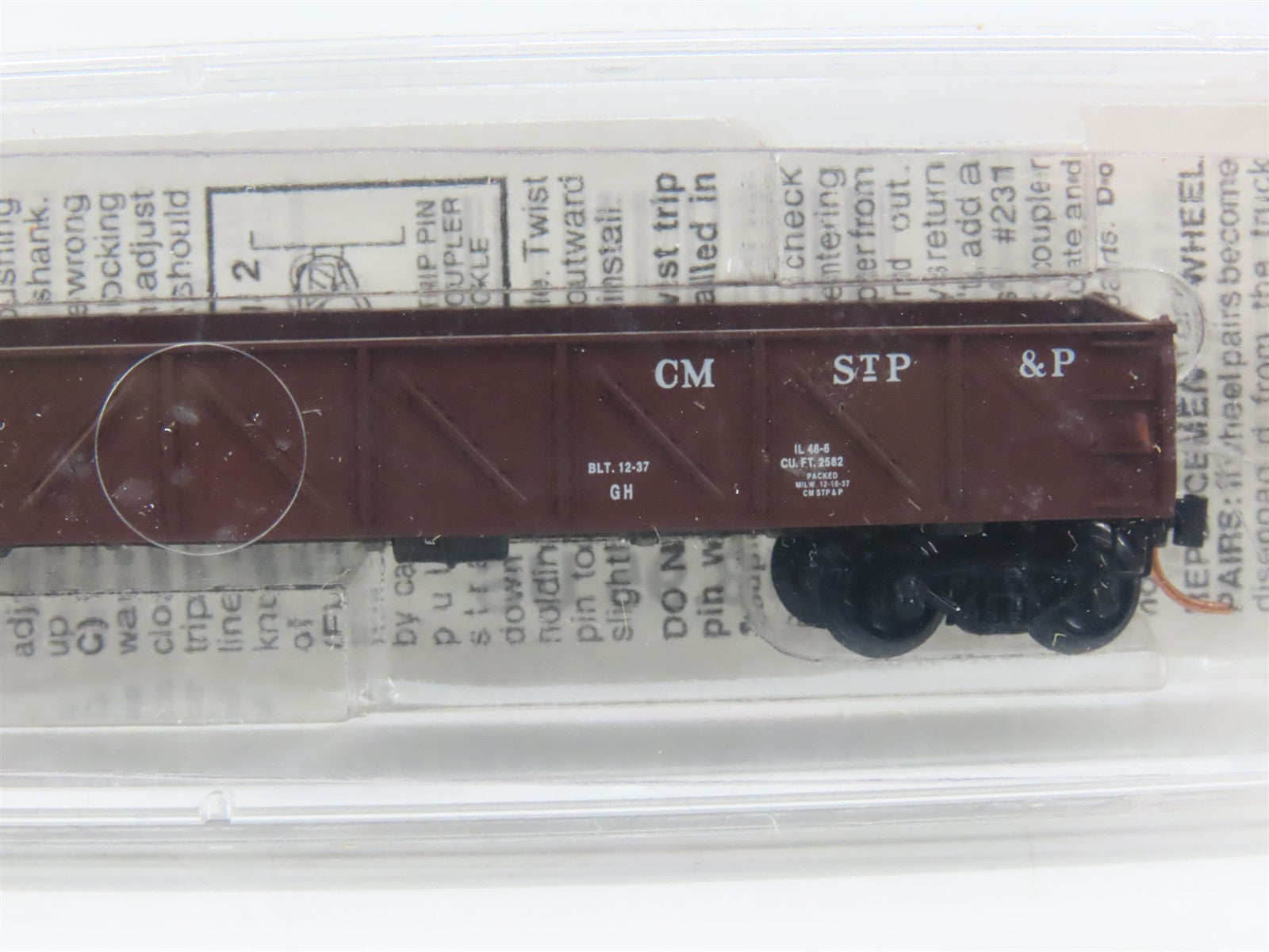 N Scale Micro-Trains 60010 MILW Milwaukee Road 50' 50' Composite Gondola RTR