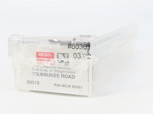 N Scale Micro-Trains 60010 MILW Milwaukee Road 50' 50' Composite Gondola RTR