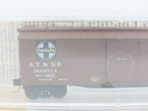 N Scale Micro-Trains 39060 ATSF Santa Fe 40' Wood Box Car #38693 C.T. RTR