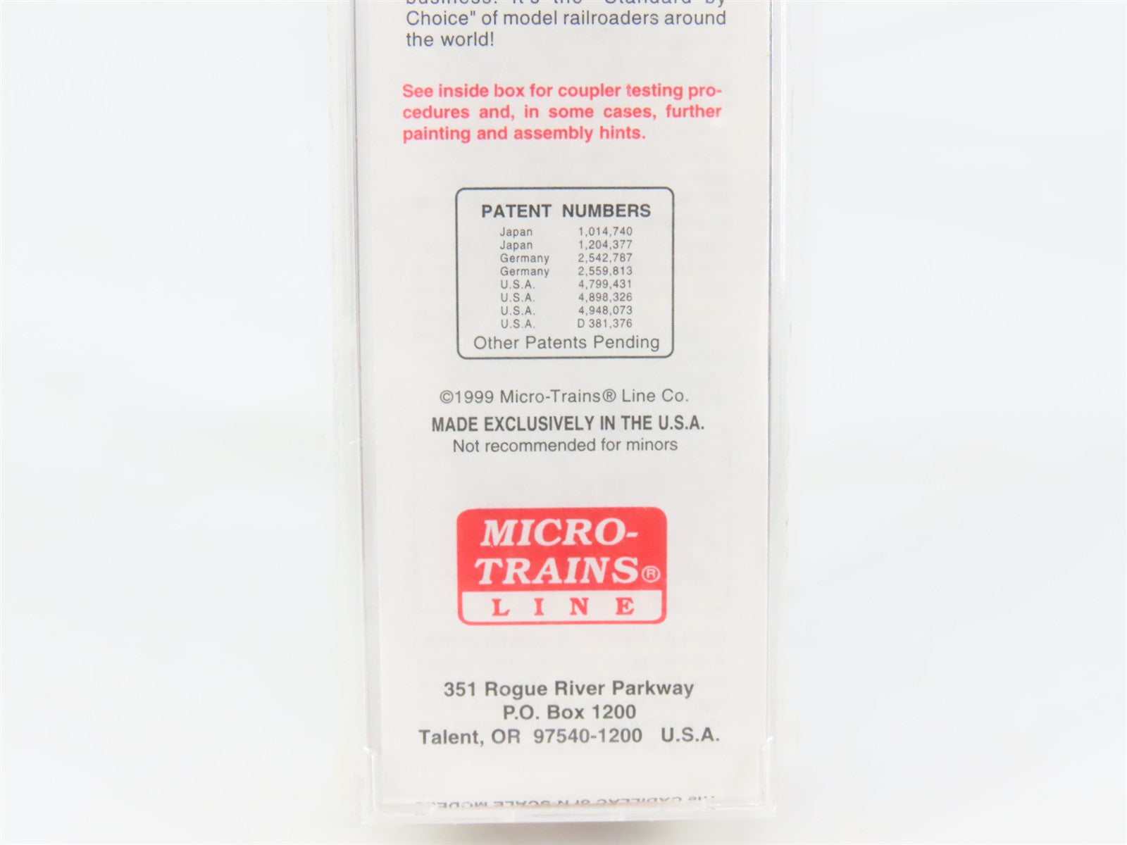 N Scale Micro-Trains 39060 ATSF Santa Fe 40' Box Car 38693 RTR