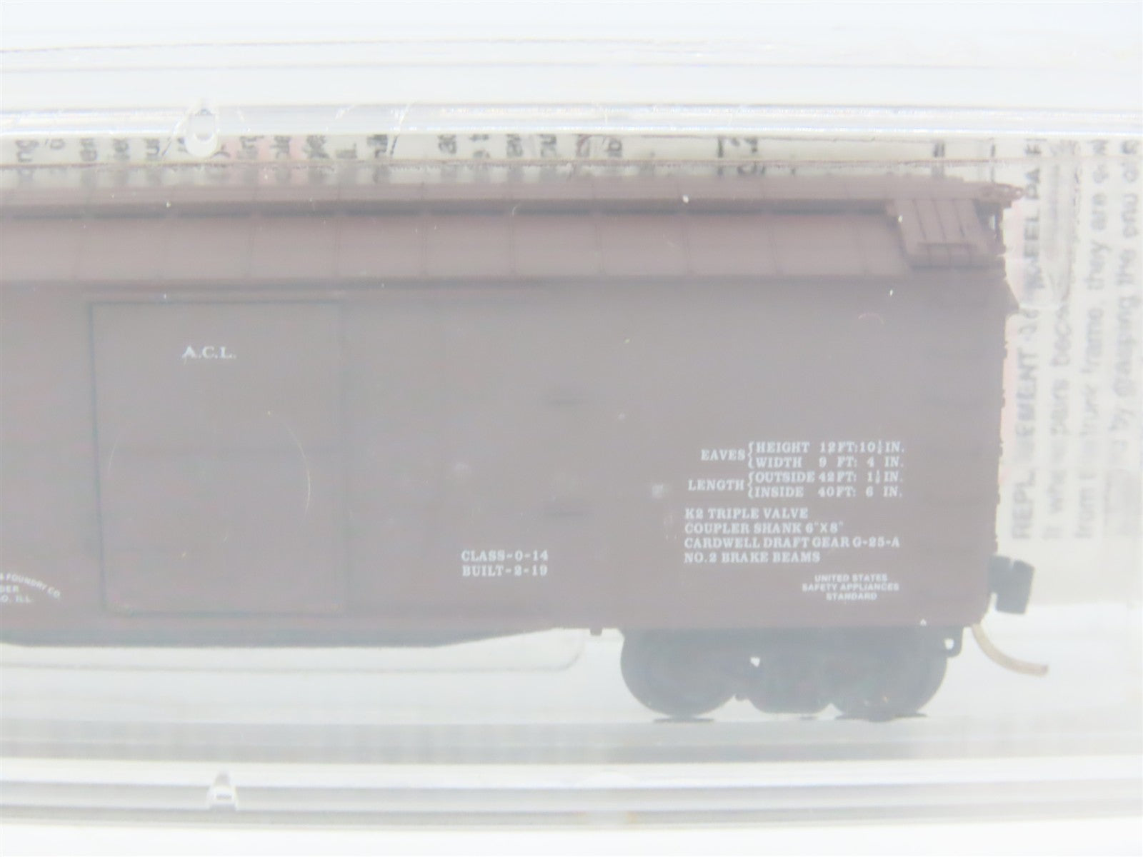N Scale Micro-Trains 39080 ACL Atlantic Coast Line 40' Box Car 46683 RTR