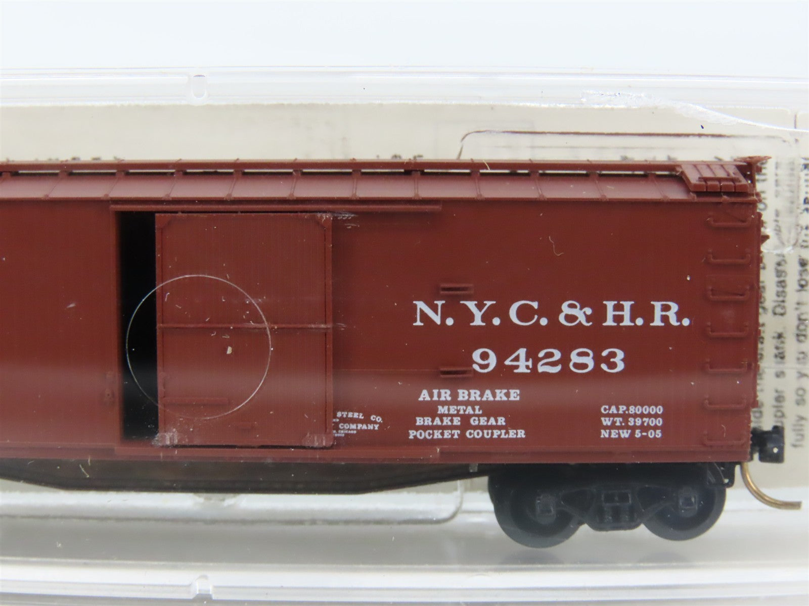 N Micro-Trains 39110 NYC&HR New York Central & Hudson River 40' Box Car #94283