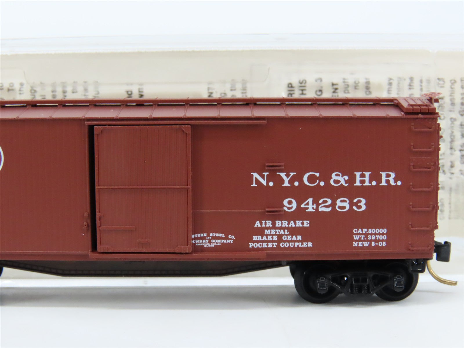 N Micro-Trains 39110 NYC&HR New York Central & Hudson River 40' Box Car #94283
