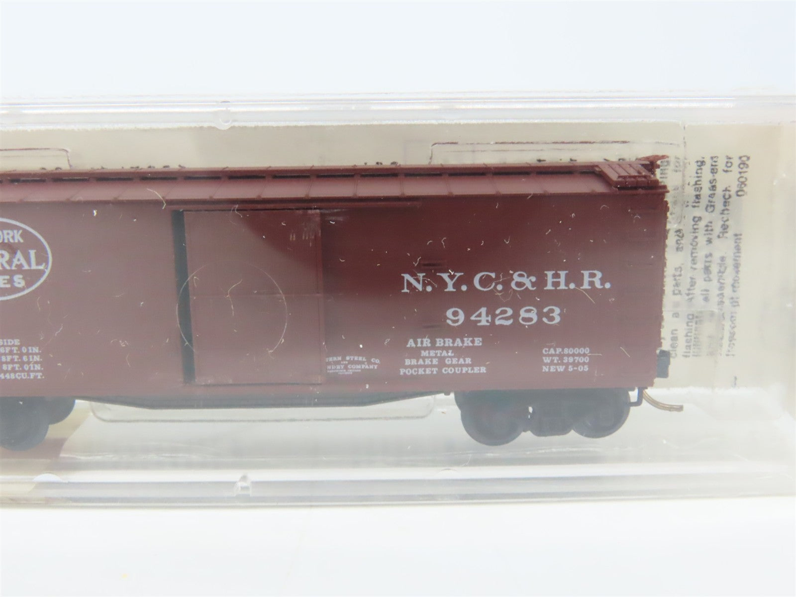N Scale Micro-Trains 39110 NYCHR New York Central & Hudson River 40' Box Car RTR
