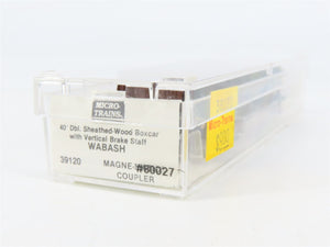 N Scale Micro-Trains 39120 WAB Wabash 40' Box Car 80027 RTR