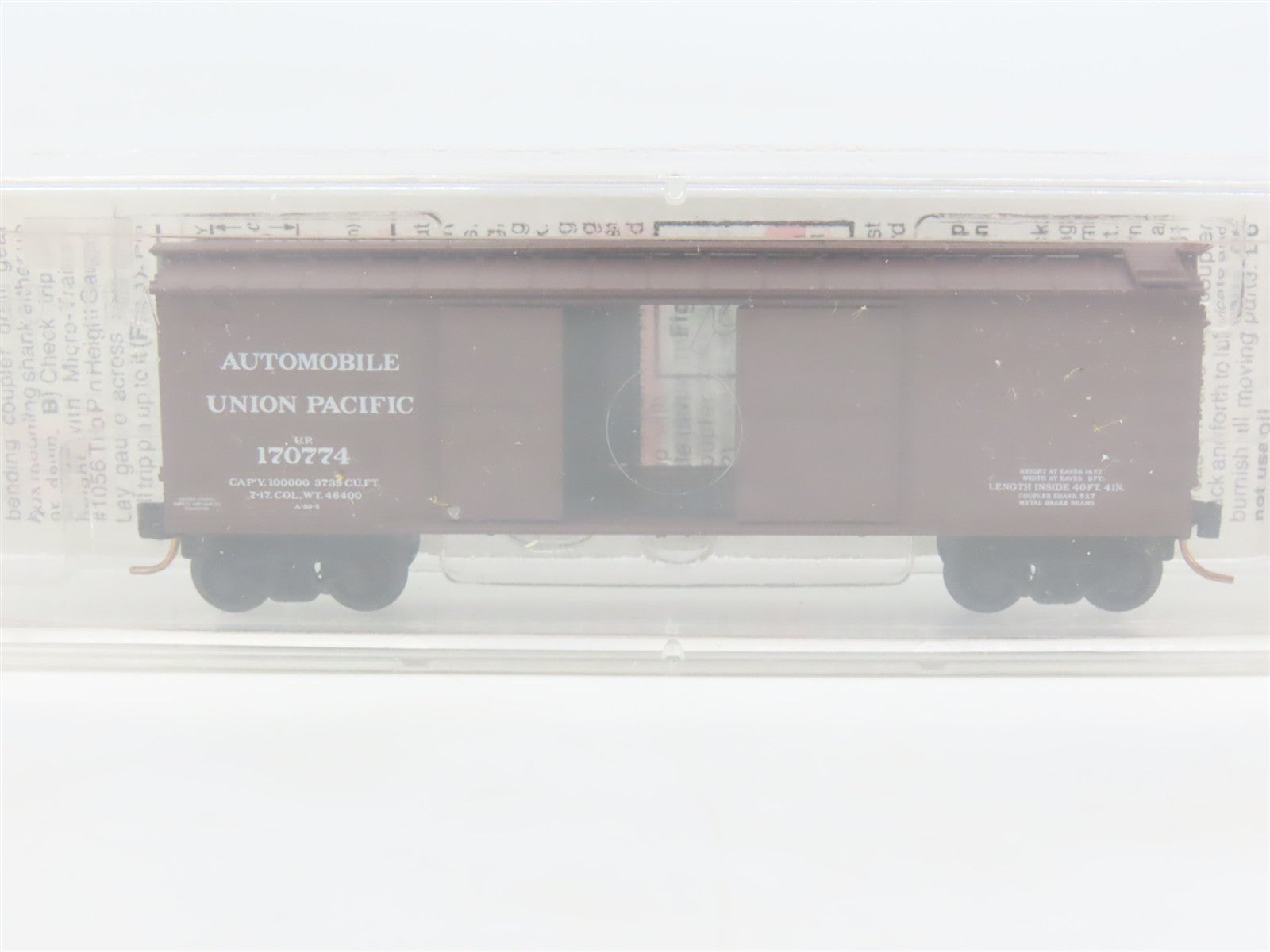 N Scale Micro-Trains 41010 UP Union Pacific 40' Double Sheathed Wood Box Car RTR
