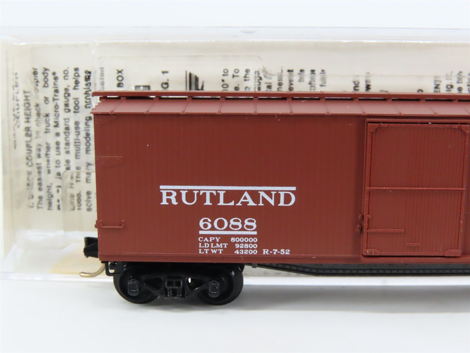 N Scale Micro-Trains 39130 RUT Rutland 40' Box Car 6088 RTR