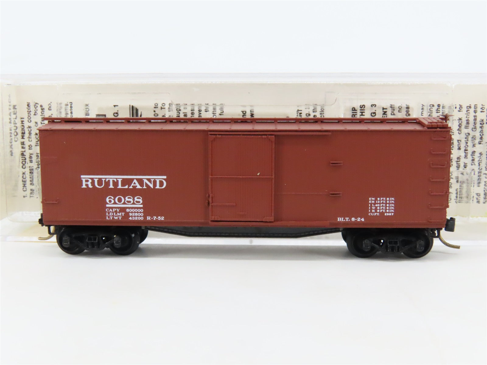 N Scale Micro-Trains 39130 RUT Rutland 40' Box Car 6088 RTR
