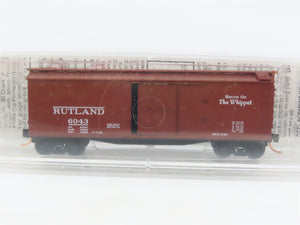 N Scale Micro-Trains 39130 RUT Rutland 40' Double-Sheathed Wood Box Car 6043 RTR