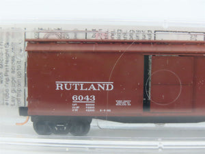 N Scale Micro-Trains 39130 RUT Rutland 40' Double-Sheathed Wood Box Car 6043 RTR